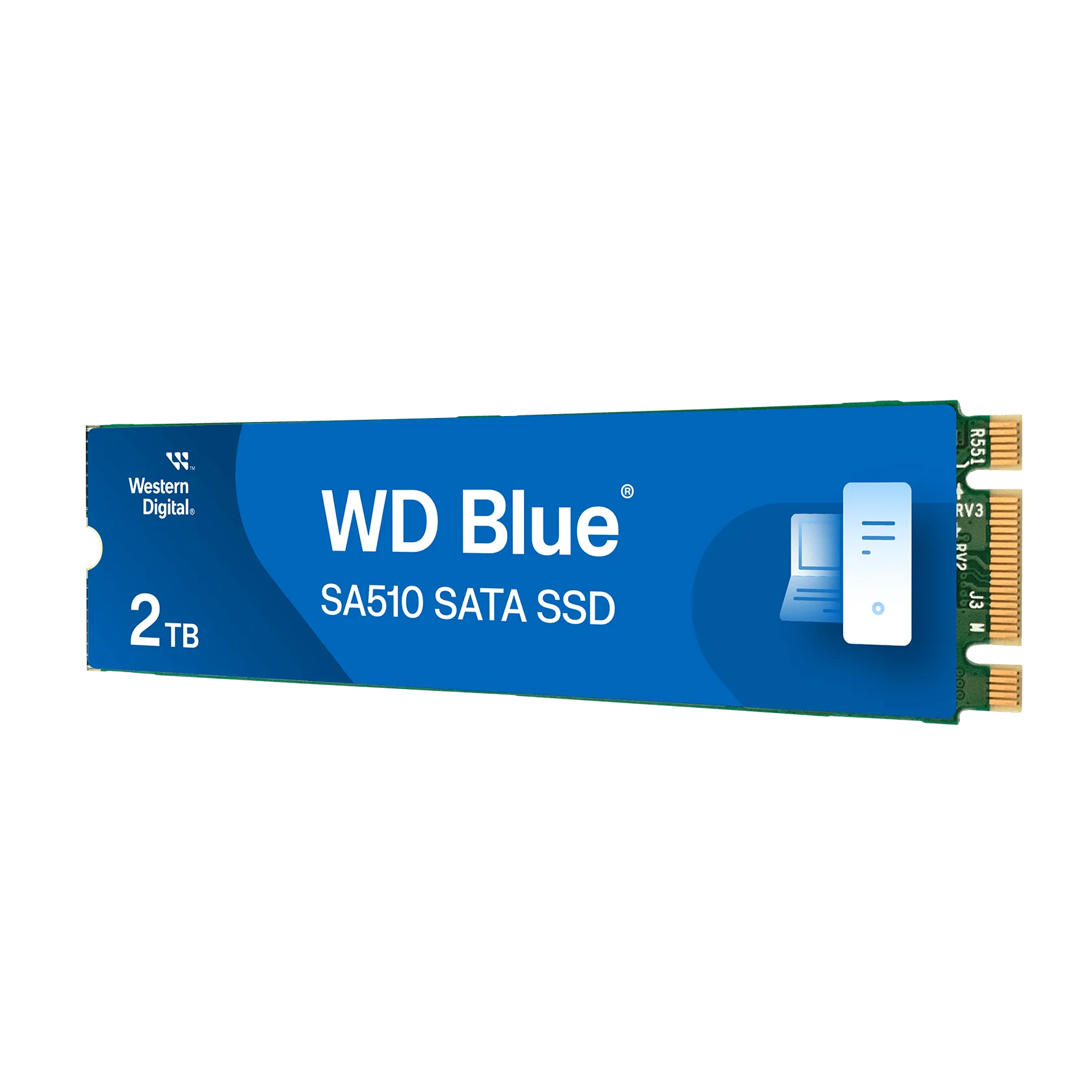 Western Digital 2TB WD Blue SA510 SATA SSD, Internal M.2 2280 Solid State Drive - WDS200T3B0B-00C7C0