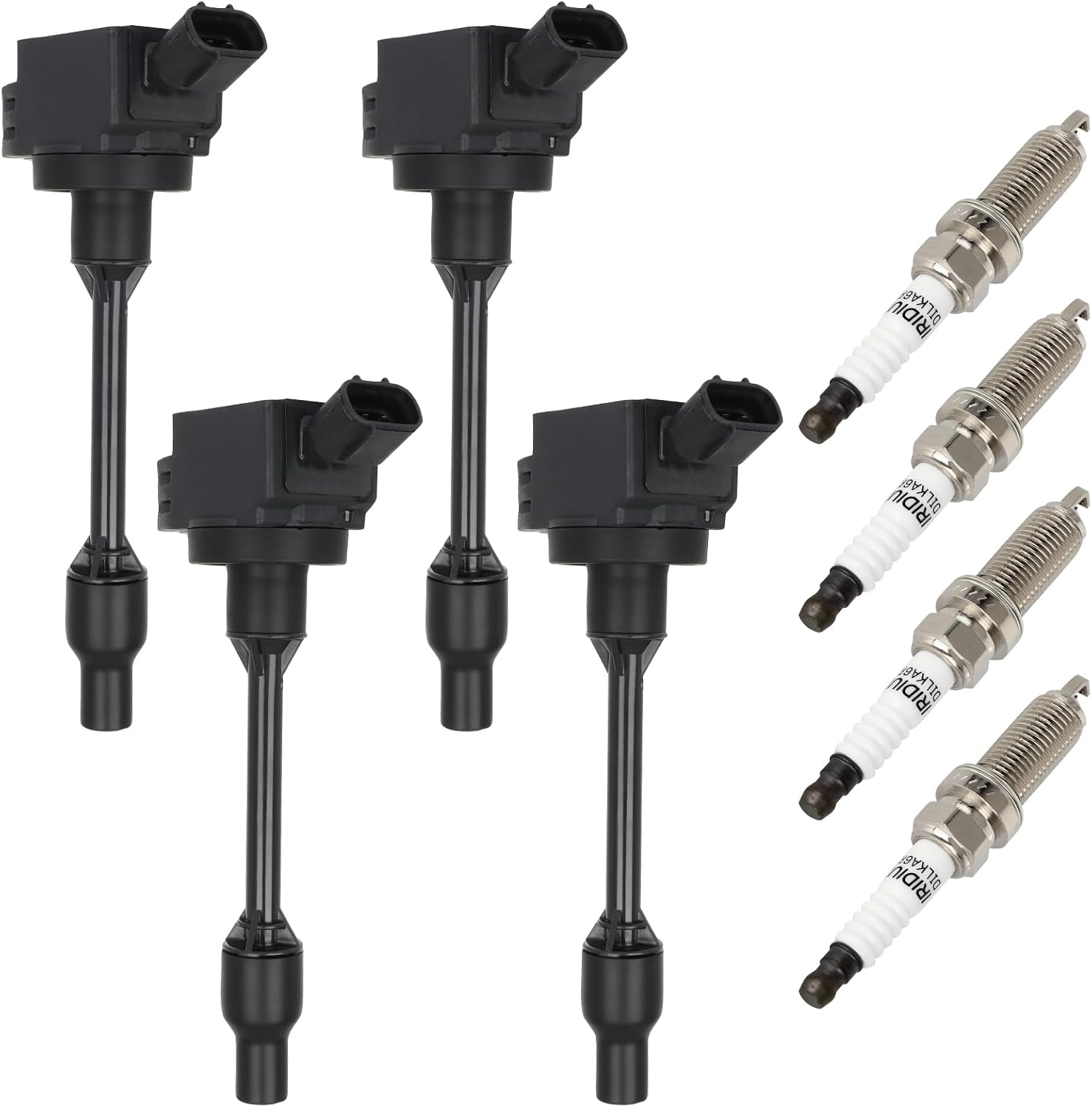 ECCPP Ignition Coil Coils&iridium Spark Plugs UF848 for Toyota Camry 2018-2020 2.5L, RAV4 2019-2020 2.5L, Corolla 2020 1.8L set of 4