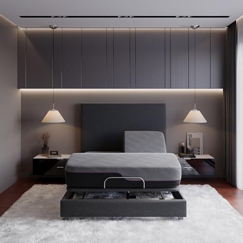 Bridgevine Home Flex Head 4-Layer Memory Foam Adult Mattress, 11 Inches, Mattress-in-a-Box, Queen Size, Charcoal Knit Cover