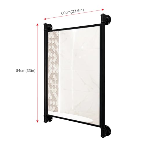 Industrial Pipe Frame Vanity Mirror,Rectangle Bathroom Mirror,Wall Mirrors for Living Room Bathroom Bedroom (27.5 x 19.68 in)
