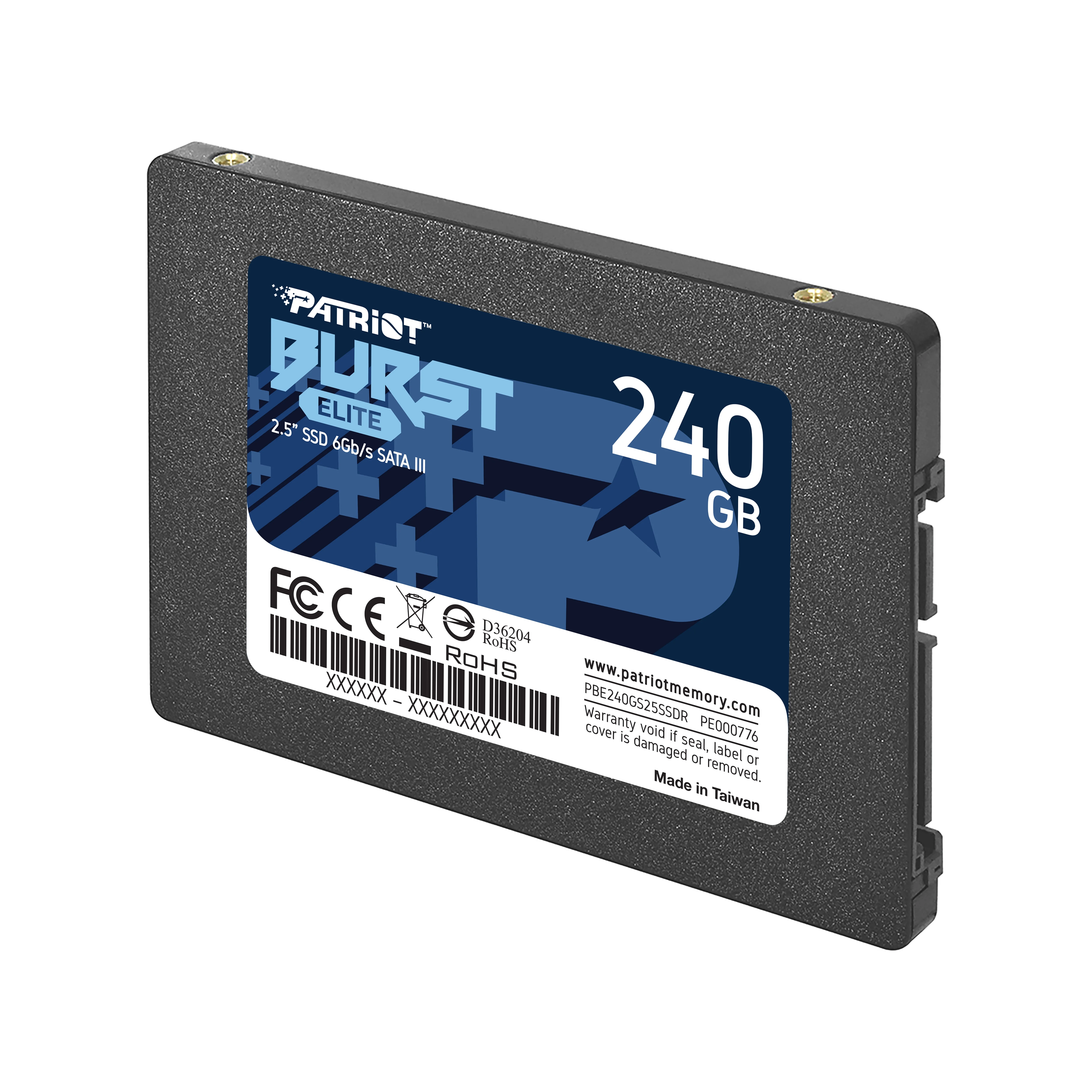 "Patriot Burst Elite 240GB SSD - SATA 3 2.5"" Internal Solid State Drive - PBE240GS25SSDR"