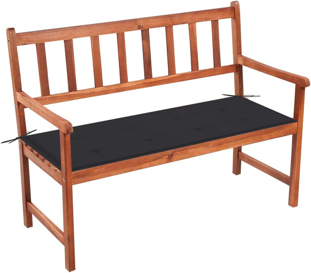 Patio Bench with Cushion 47.2