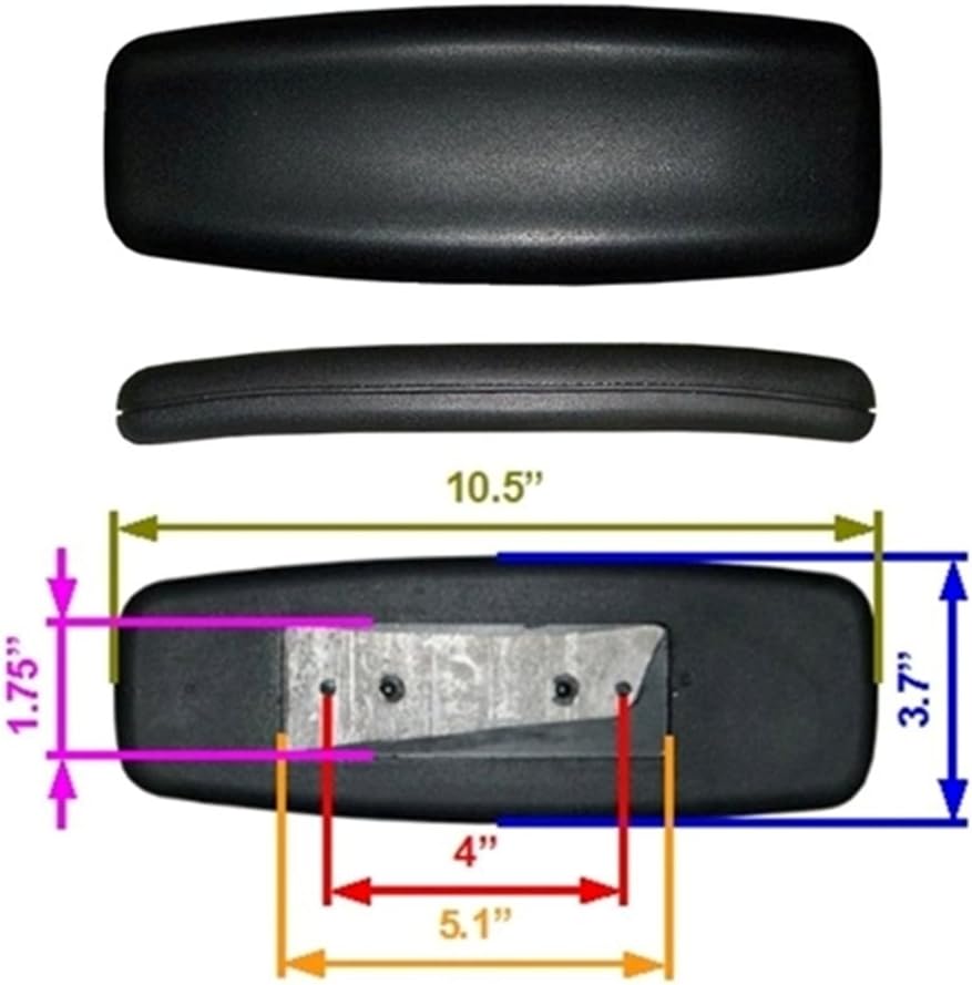Ergo360 Heavy Duty Office Chair Arm Pads Complete Set of 2
