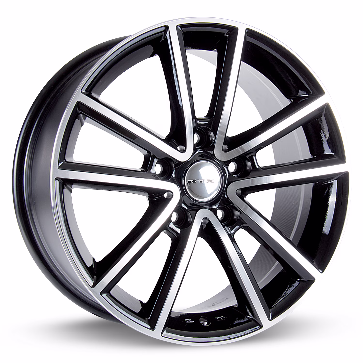 RTX Auburn 17x7.5 5x127 ET35 CB71.5 Black Machined Wheel
