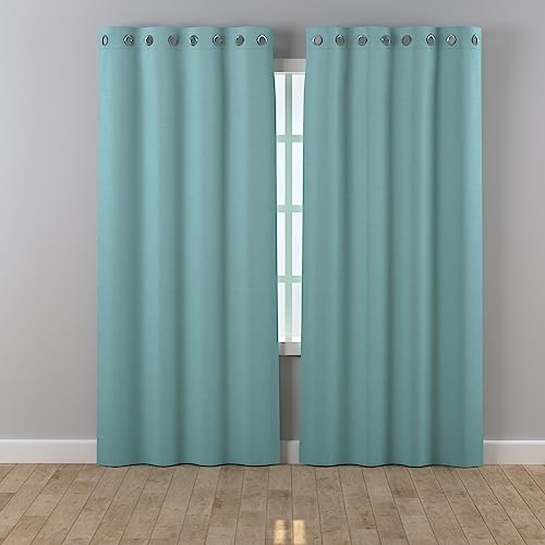 Cotton Curtains Long Durable Grommet with 2 panels 108 Length X 52 Width Inches Yellow| Sheer Backdrop Window Curtain|Livingroom|Bedroom|Kitchen Decor Soft Pre-Washed Semi Black-out| Shading Drapes