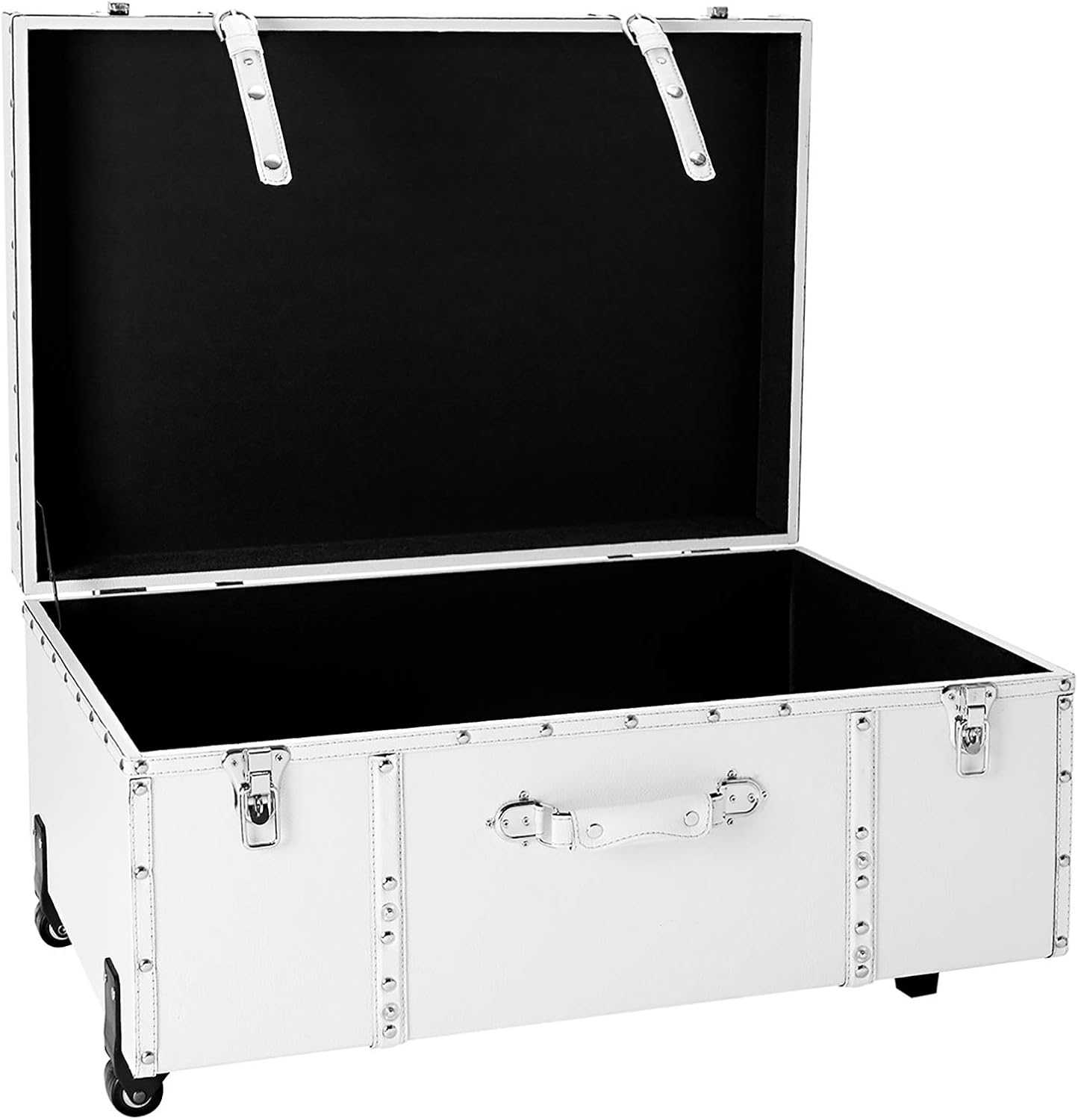 DormCo The Texture Brand Wheeled Trunk - White - Large