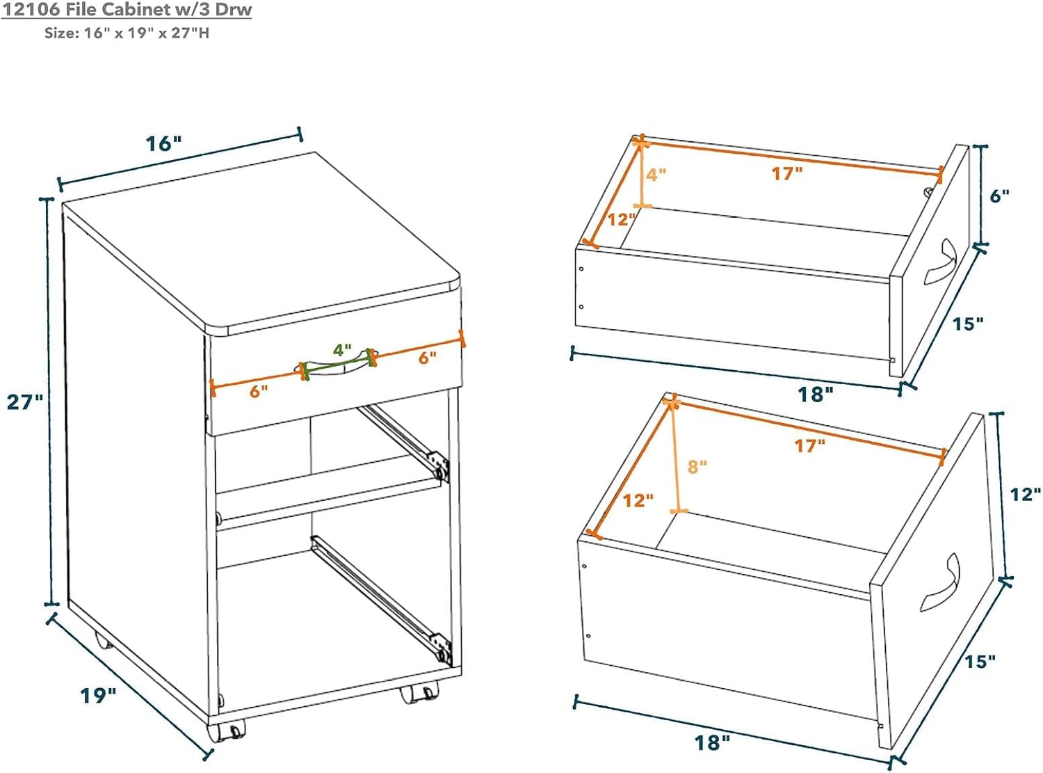 Home Office Furniture Sets,Modern Computer Desk Workstation Bookcase Bookshelf File Cabinets Writing Desk Furniture for Home Office Study Room (Espresso Desk) (Espresso File Cabinet)