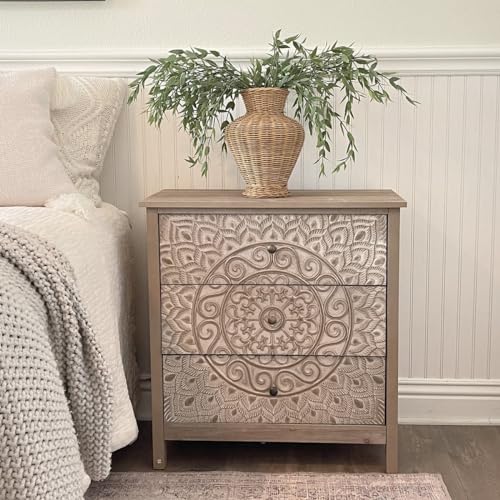 PHI VILLA Dresser Set of 2 - Accent Cabinet with Drawer Farmhouse Storage Cabinet Entryway Cabinet, Chest of Drawers