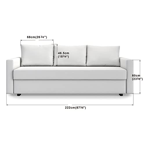 Friheten Couch Cover Replacement for IKEA Friheten 3 Seat Sofa Bed Cover, Friheten Sleeper Sofa Cover,Friheten Cover Only!(Titanium Grey)