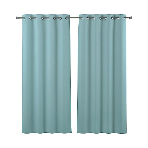 Cotton Curtains Long Durable Grommet with 2 panels 108 Length X 52 Width Inches Yellow| Sheer Backdrop Window Curtain|Livingroom|Bedroom|Kitchen Decor Soft Pre-Washed Semi Black-out| Shading Drapes