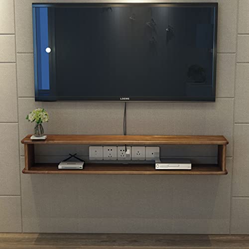 Wall Mounted TV Cabinet Wall Shelf Floating Shelf Entertainment Unit TV Stand TV Console Set top Box Router Gaming Shelf Wall Mount Corner Shelves Wall Cabinet Wall Unit Decor Utility Shelve