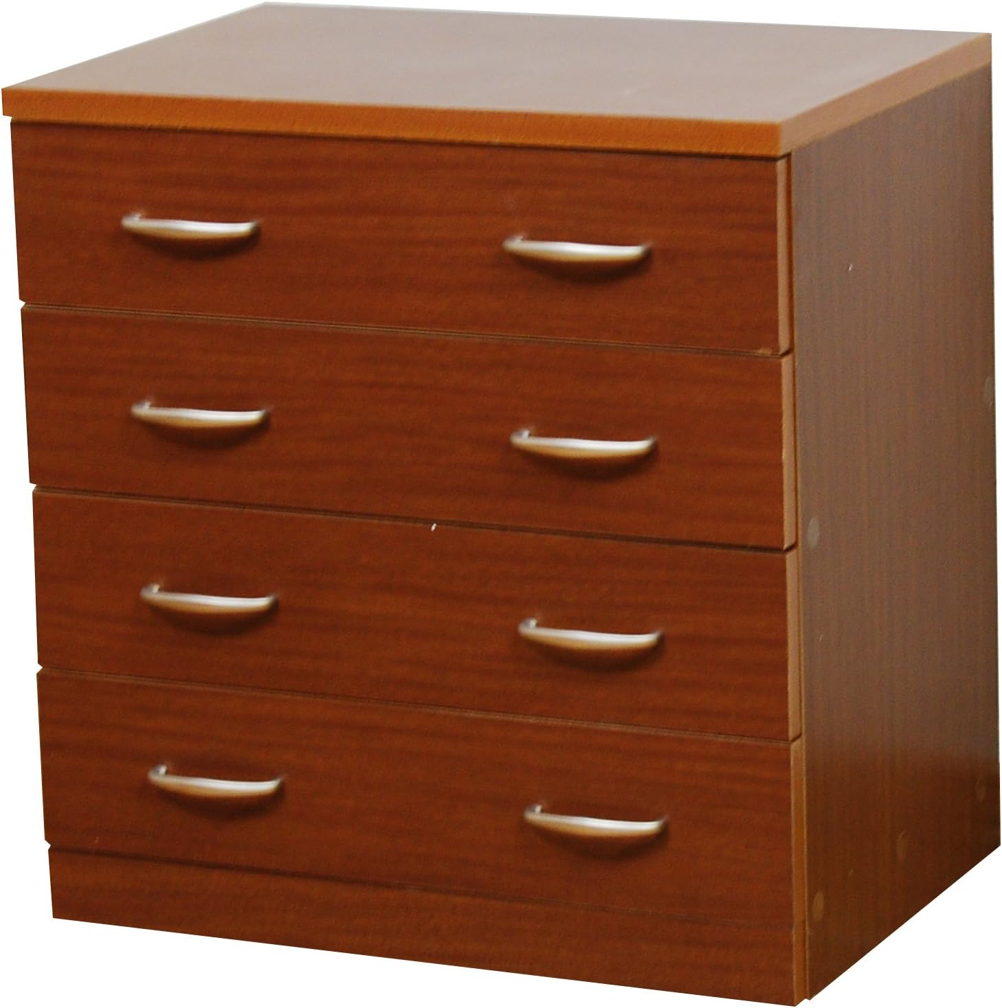 Lifestyle Shop BMF-041BR Chest, 4 Tiers, Width 20.5 x Depth 16.1 inches (52 x 41 cm), Living Board, Wooden Drawer, Brown