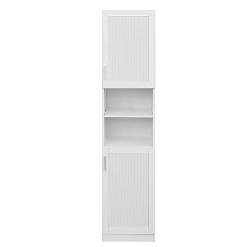 Narrow Linen Tower Cabinet, 70.87