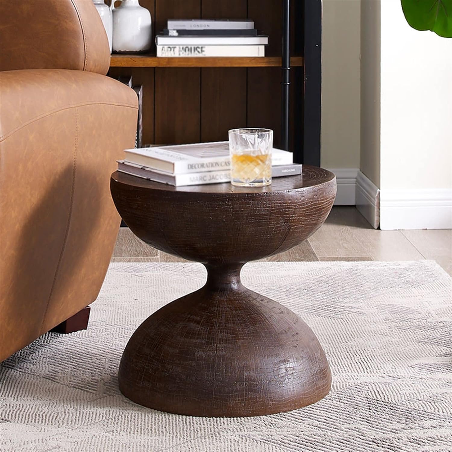 Side Table Creative Coffee Table Side Table Fashion Small Tea Table Living Room Home Sofa Side Furniture, Glass Fiber Reinforced Plastic End Table