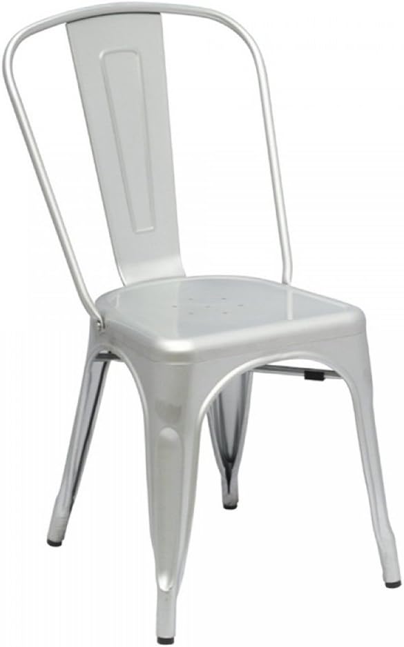 Elio Tolix Chair in Silver Set of 2
