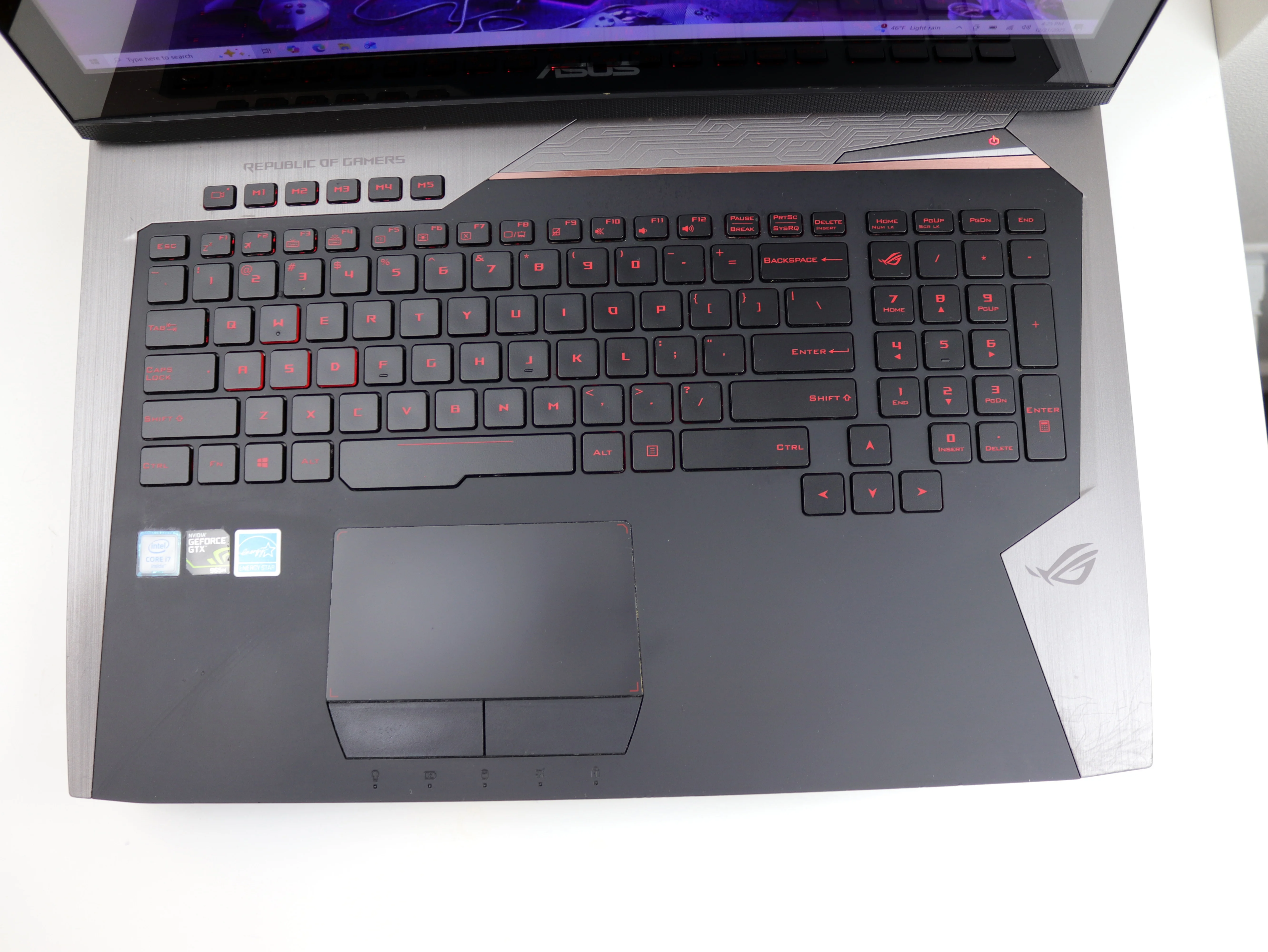 Pre-Owned ASUS ROG G752VL 17.3" TOUCH Laptop Intel i7-6700HQ 24GB RAM 256GB SSD+1TB NVIDIA GTX 965M