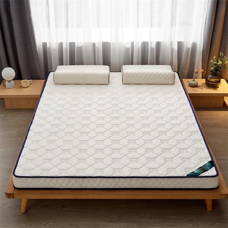 Latex Mattress Thickened Knitted Cotton Slow Rebound Single Tatami Family Mattress Full Size(90x200cm)