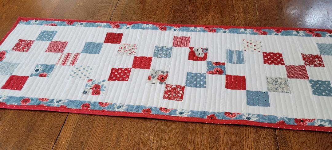 Old Glory Quilted Table Runner Patriotic Table Runner 4th of July Table Runner July 4th Table Runner Memorial Day Table Runner Veterans Day Table Runner