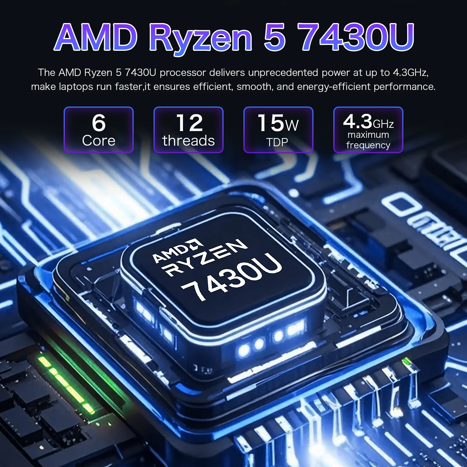 Auusda 16" Business Laptop, Windows 11 Pro Computer, AMD Ryzen 7430U , 32GB RAM 1TB SSD, Backlit Keyboard, Fingerprint Unlock