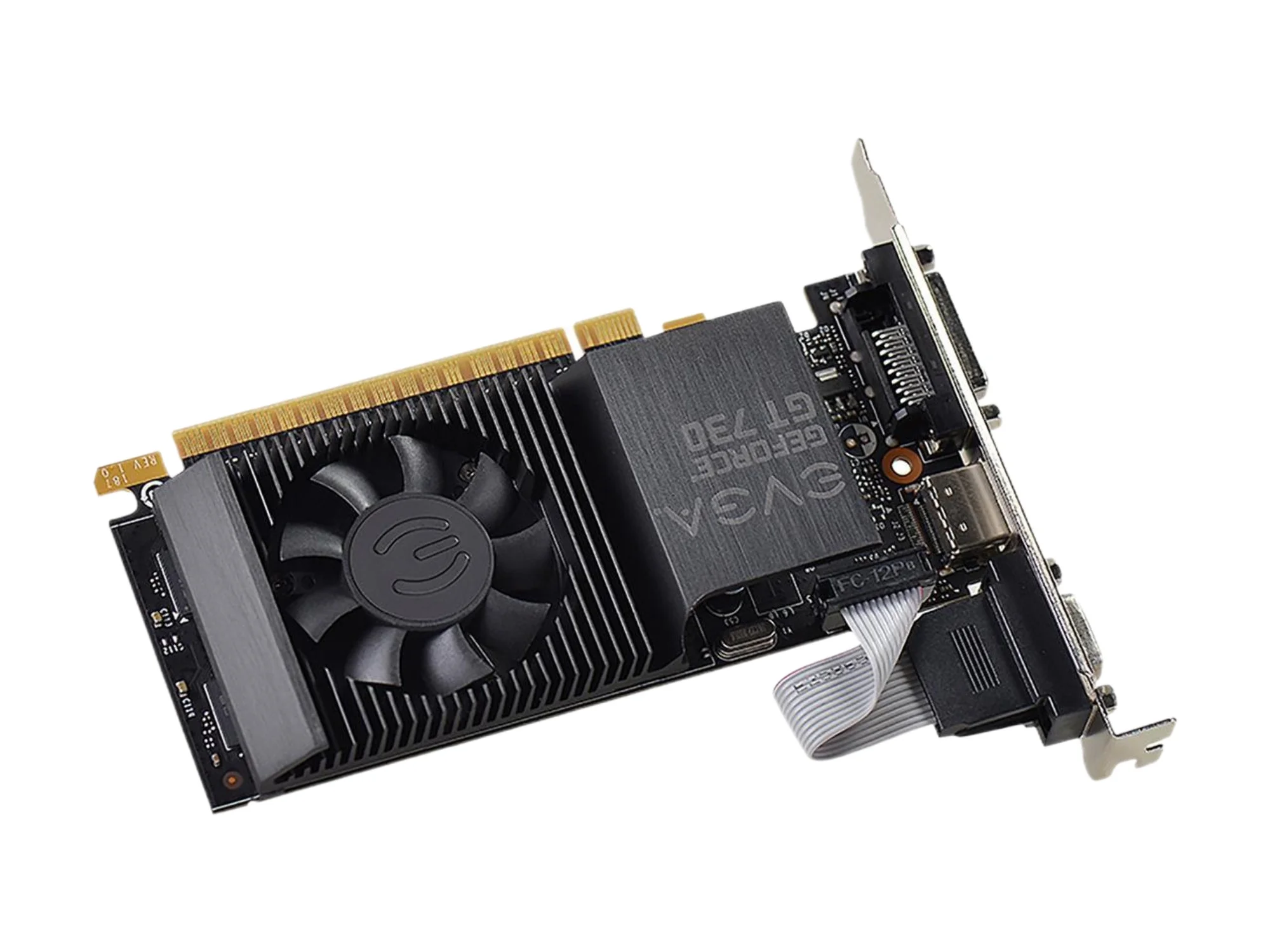 EVGA NVIDIA GeForce GT 730 Graphic Card, 1 GB DDR3 SDRAM, Low-profile