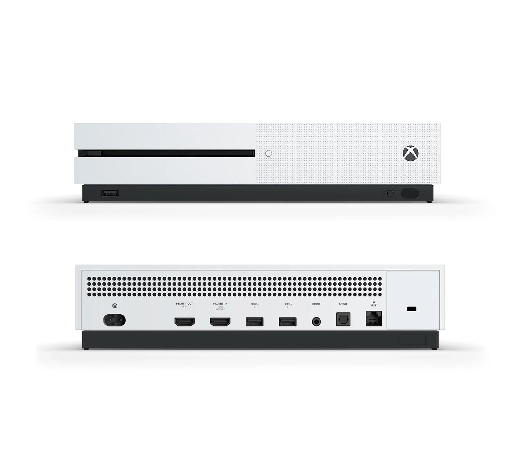 Pre-Owned Microsoft Xbox One S White 500GB Gaming Console + Headset BOLT AXTION Bundle