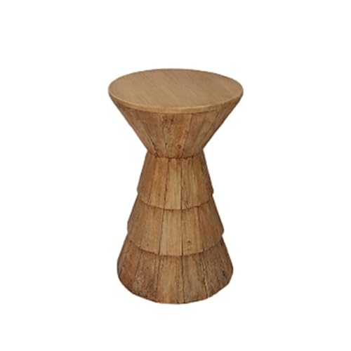 Coffee Table Imitation Wood Grain Side Table, Modern Art Corner Table, Nordic Minimalist Living Room Sofa, Wooden Round Coffee Table Living Room Furniture