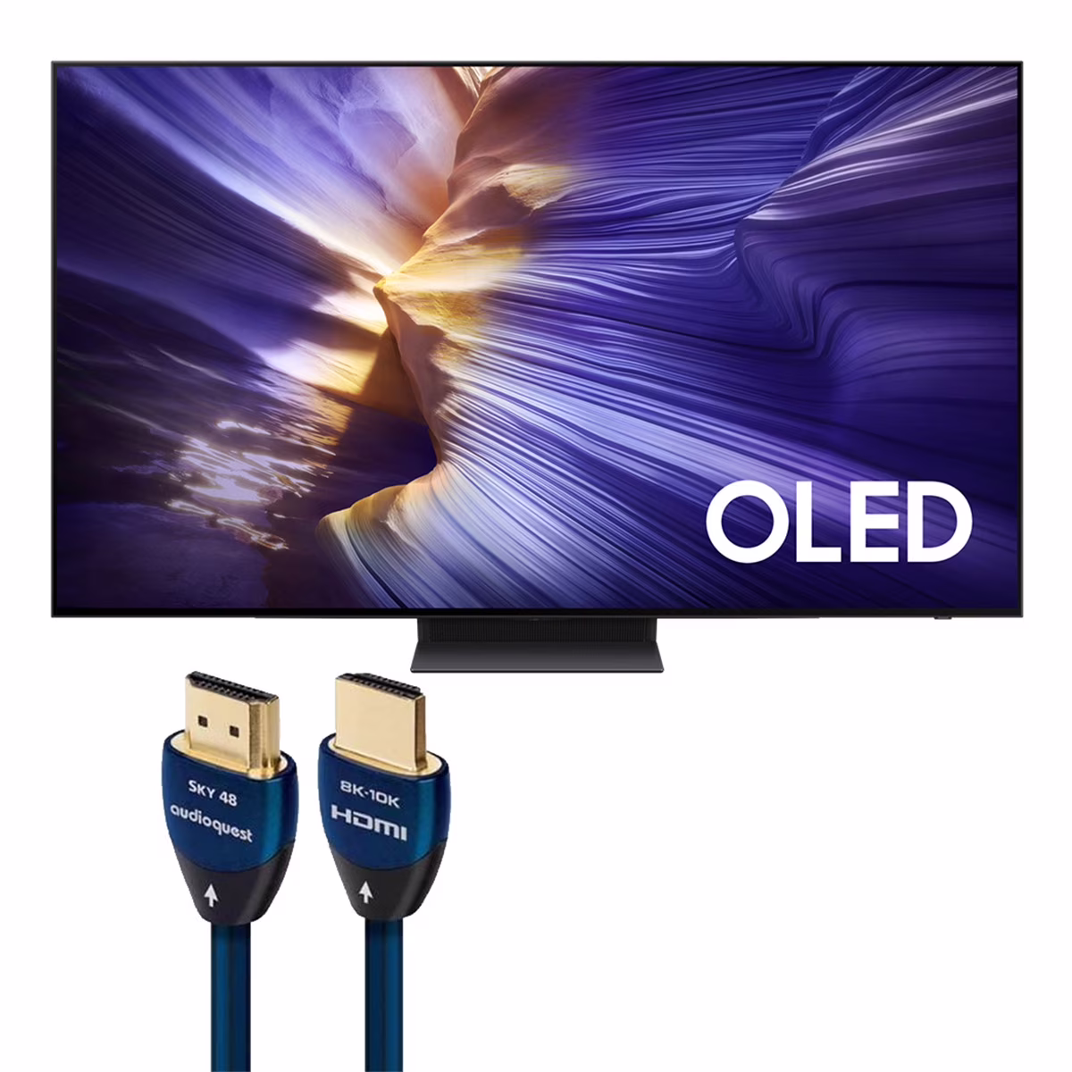 Samsung S90F 77 Inch 4K OLED Smart TV with AudioQuest SKY 3m HDMI Cable