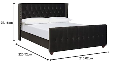 Jennifer Taylor Home David Upholstered Bed, King, White