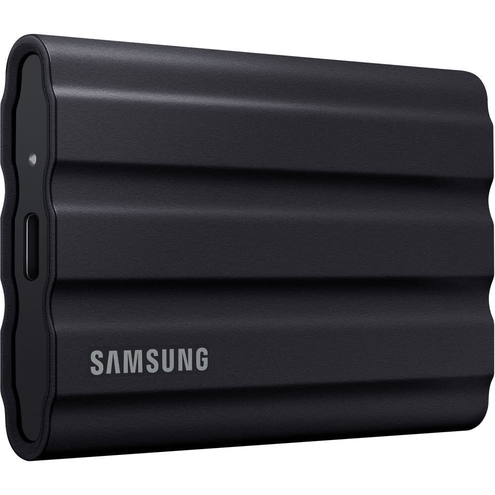 SAMSUNG T7 Shield 2TB Portable SSD - USB 3.2 Gen 2 - USB-C - 256-bit AES - Black