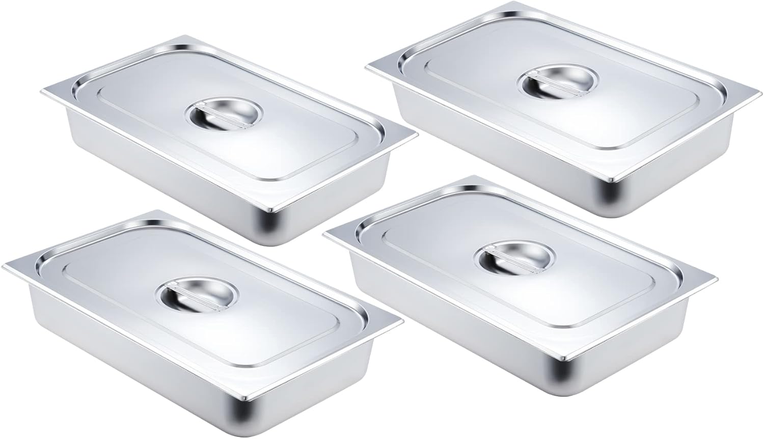 4 Pack Full Size Hotel Pan, 4
