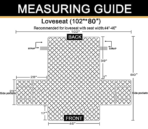 CHHKON 100% Waterproof Sofa Cover Beige Slipcovers for Furniture Sofa Couch Covers for Dogs Pet Sofa Cover with Silicon Rubber Design (Beige, 54'')