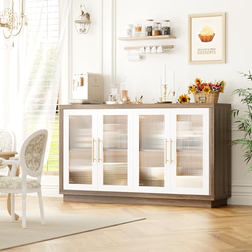 FOTOSOK Buffet Cabinet with Storage, 55.1