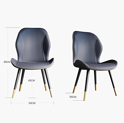 Chair/Home Light Luxury Italian Minimalist Designer High-end Hotel Restaurant Nordic Dining Chair (Color : C)