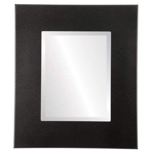 Rectangle Beveled Wall Mirror for Home Decor - Boulevard Style - Mocha - 20x24 Outside Dimensions