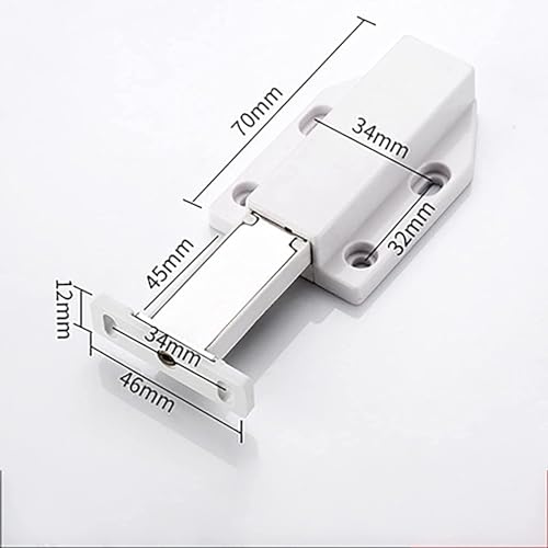 Door Catches, Magnet Latch Closers, Magnet for Drawers,1Magnetic Cabinet Door Touch Push Heavy Duty Push to Open Cabinet Hardware(70 * 46 * 12)