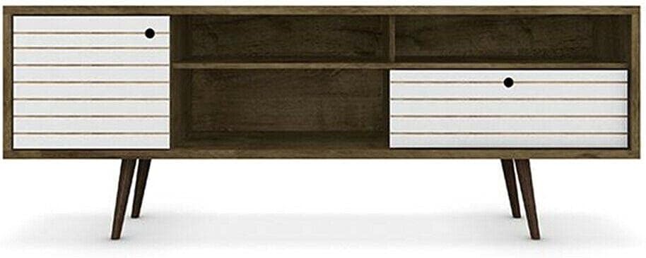 70.86 Inch Mid Century Modern Wood TV Stand with Legs Tv Stand Farmhouse Decor Tv Mount Television Stands Tv Stands Tv Table Apartment Essentials Living Room Furniture Tv & Media Furniture Tv Stand