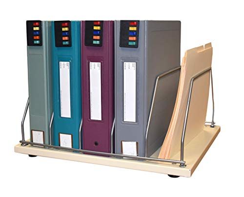 Office File Organization Chart Holder & Accordion Binder Storage Rack | Capacity (48W X 15D) | Desktop File Sorter & Folder Organizers for Home & Office| Perfect Binder Rack & Storage Solution!