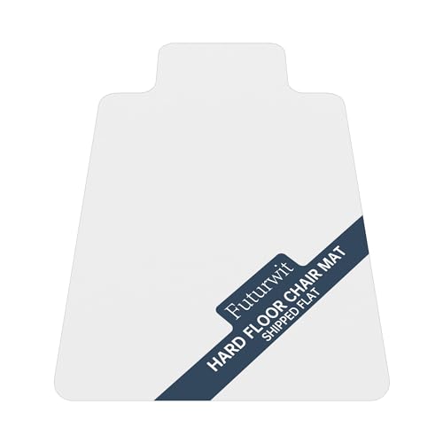 Office Chair Mat for Hardwood Floor, Heavy Duty Floor Protector for Desk, Plastic Rolling Chair Mats, Clear Floor Mat Smooth Glide, No Divot, 36