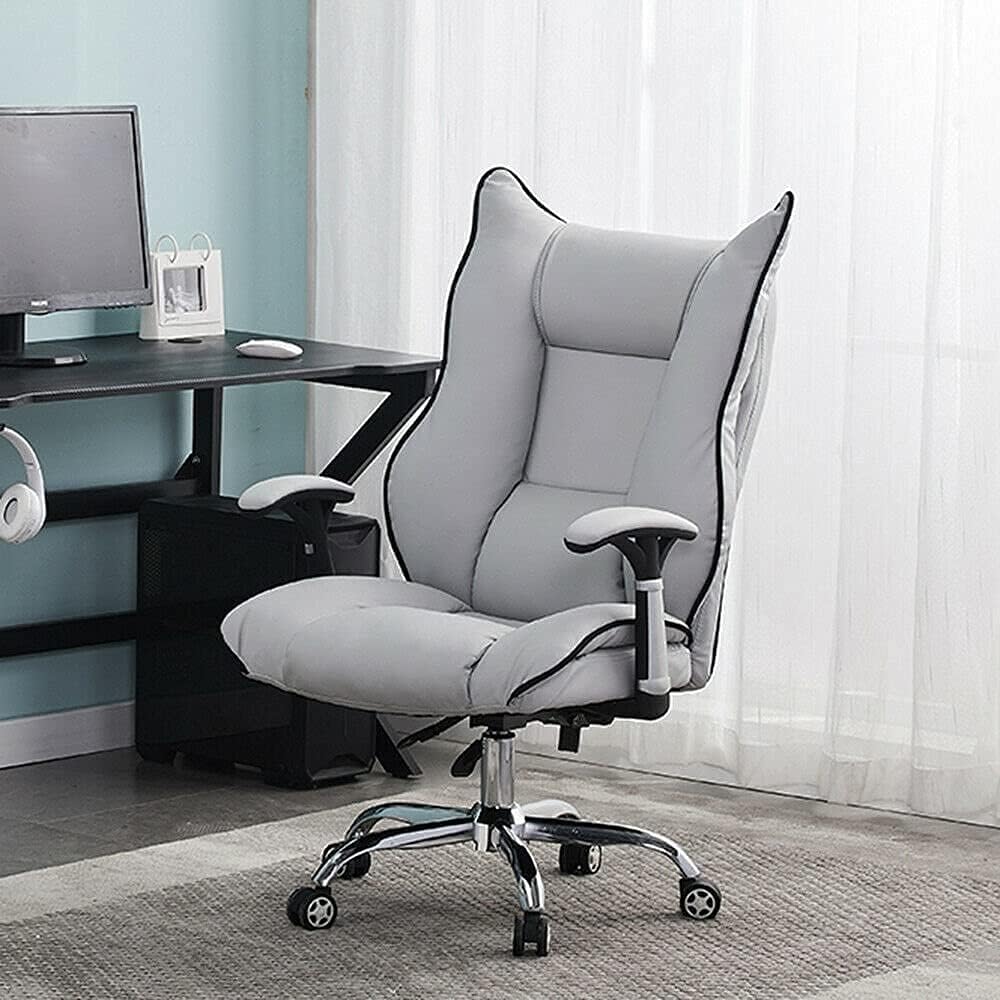 Comfortable Office Chair Racing Chair Rotating Office Game Computer Chair PU Leather Upholstered Chair Home Office Lift Swivel Chair Ergonomic Zero-Gravity Chair
