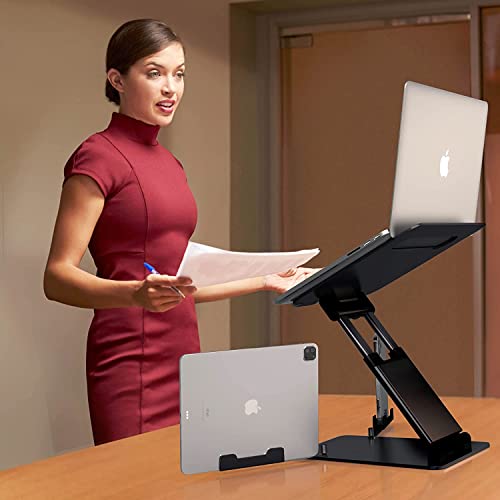 Ergonomic Laptop Stand for Desk, Adjustable Height up to 20