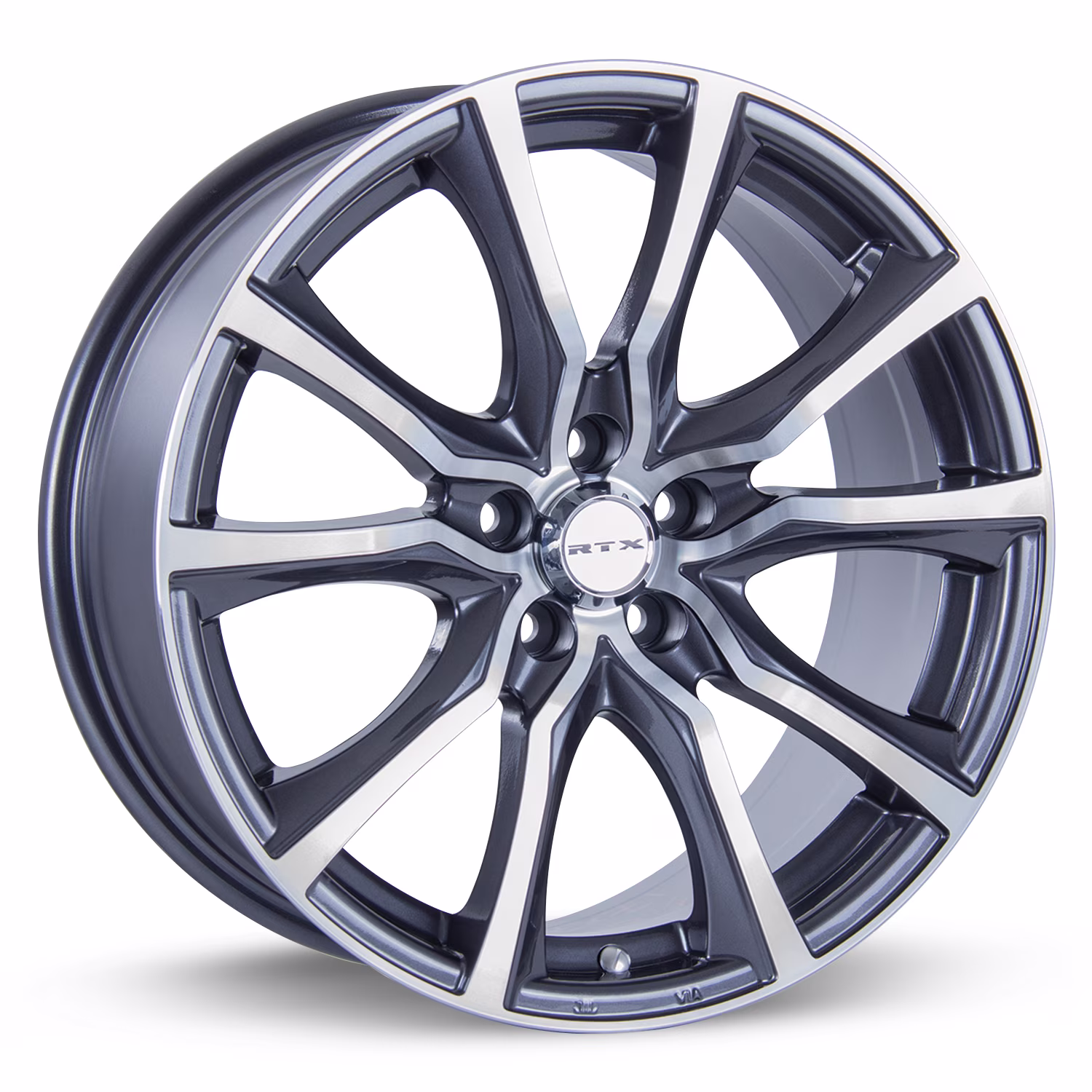 RTX Contour 17x7.5 5x114.3 ET40 CB73.1 Gunmetal Machined Wheel