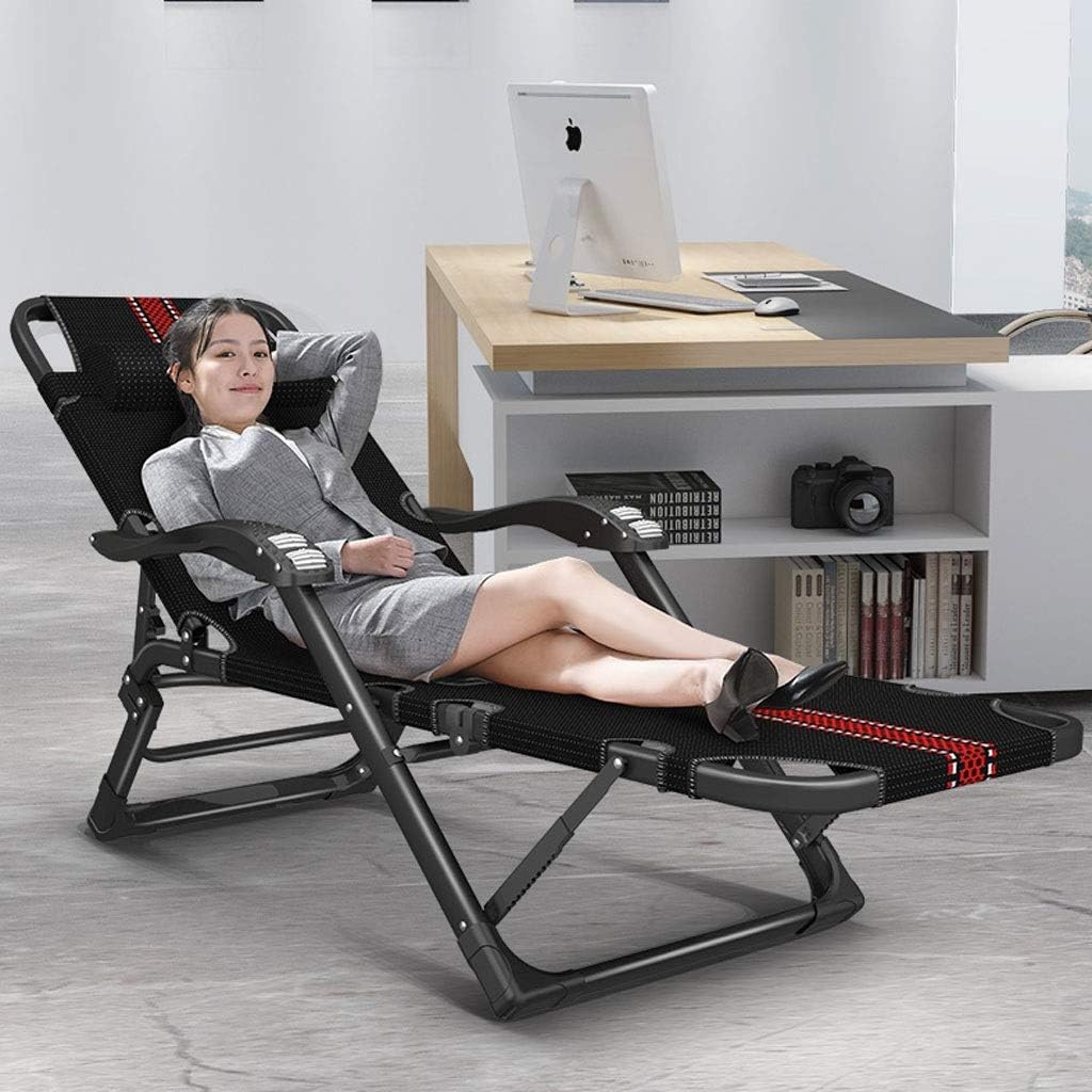 Office Desk Chair Patio Reclining Chairs,Zero Gravity Chair Summer Patio Chairs Reclining Fold Single Bed Adult Household Office Nap Artifact Sun Lounger Chair (C)