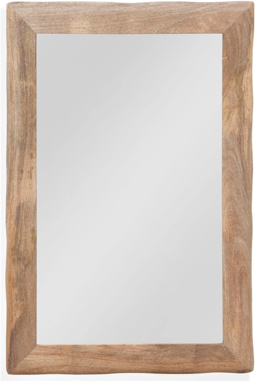 Malouf Wall Mirror in Natural Mango Wood