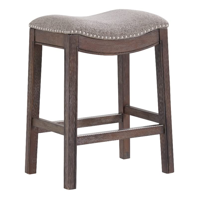 Alaterre Furniture Williston Counter Height Stool, Dark Brown