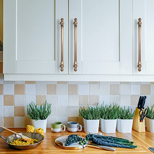 Asidrama 10 Pack 5 Inch(128mm) Brushed Satin Nickel Kitchen Cabinet Handles, Cabinet Pulls Kitchen Cabinet Hardware for Cupboard Drawer Pulls