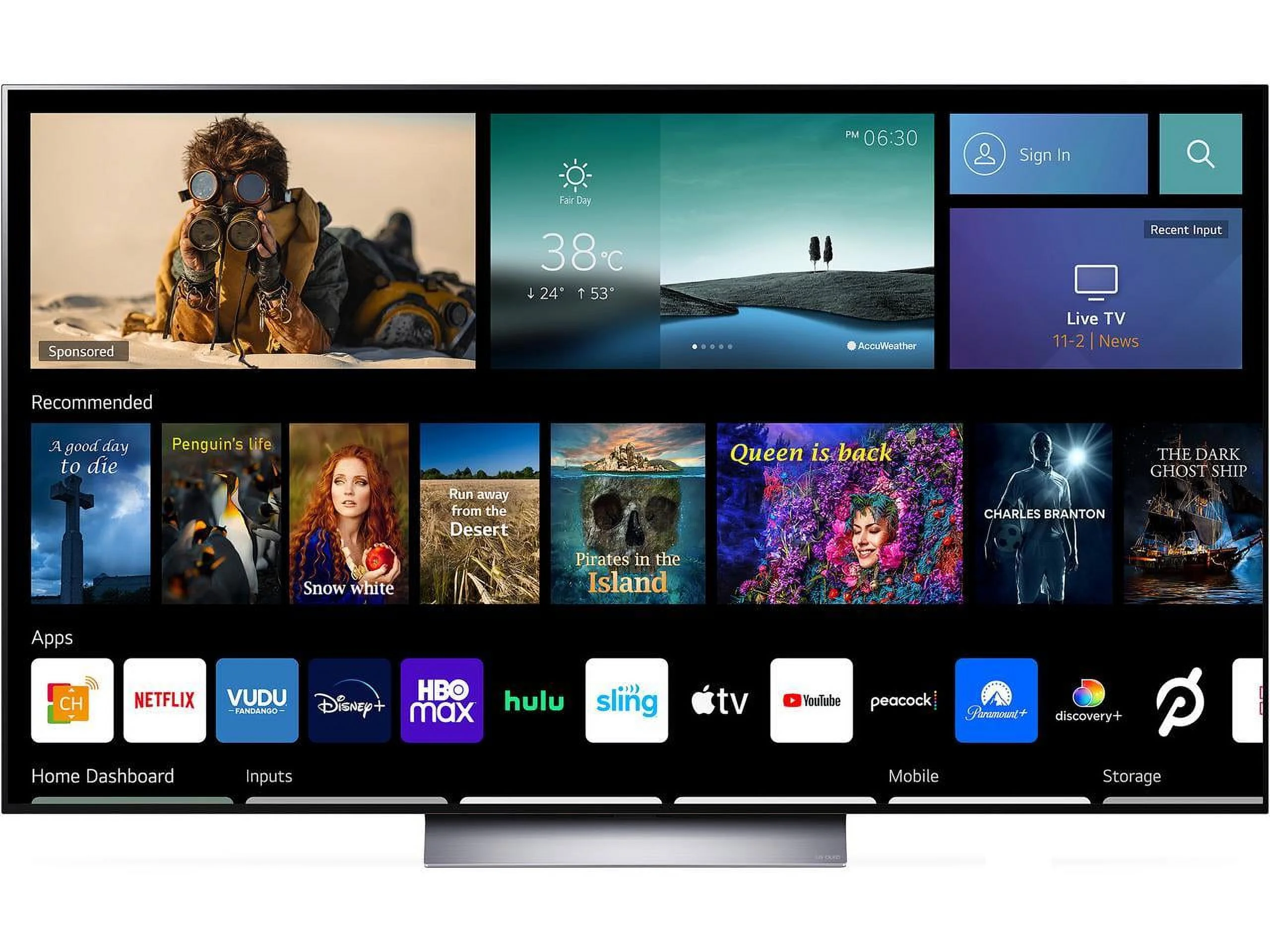 "LG 77"" 4K UHD OLED AI Smart TV with Dolby Vision C2 Series OLED77C2PUA"