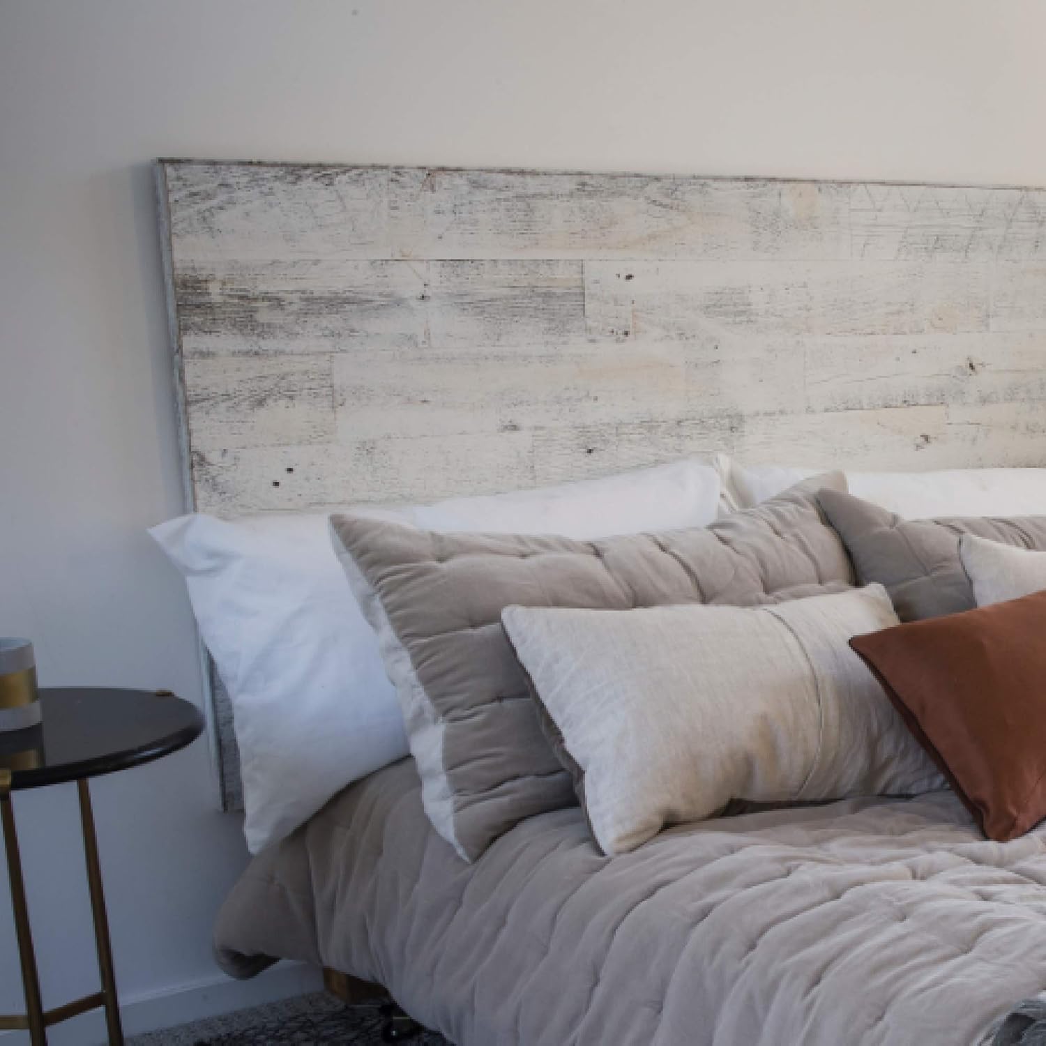 Stikwood Reclaimed Weathered Wood White Stikit Headboard Queen | 35