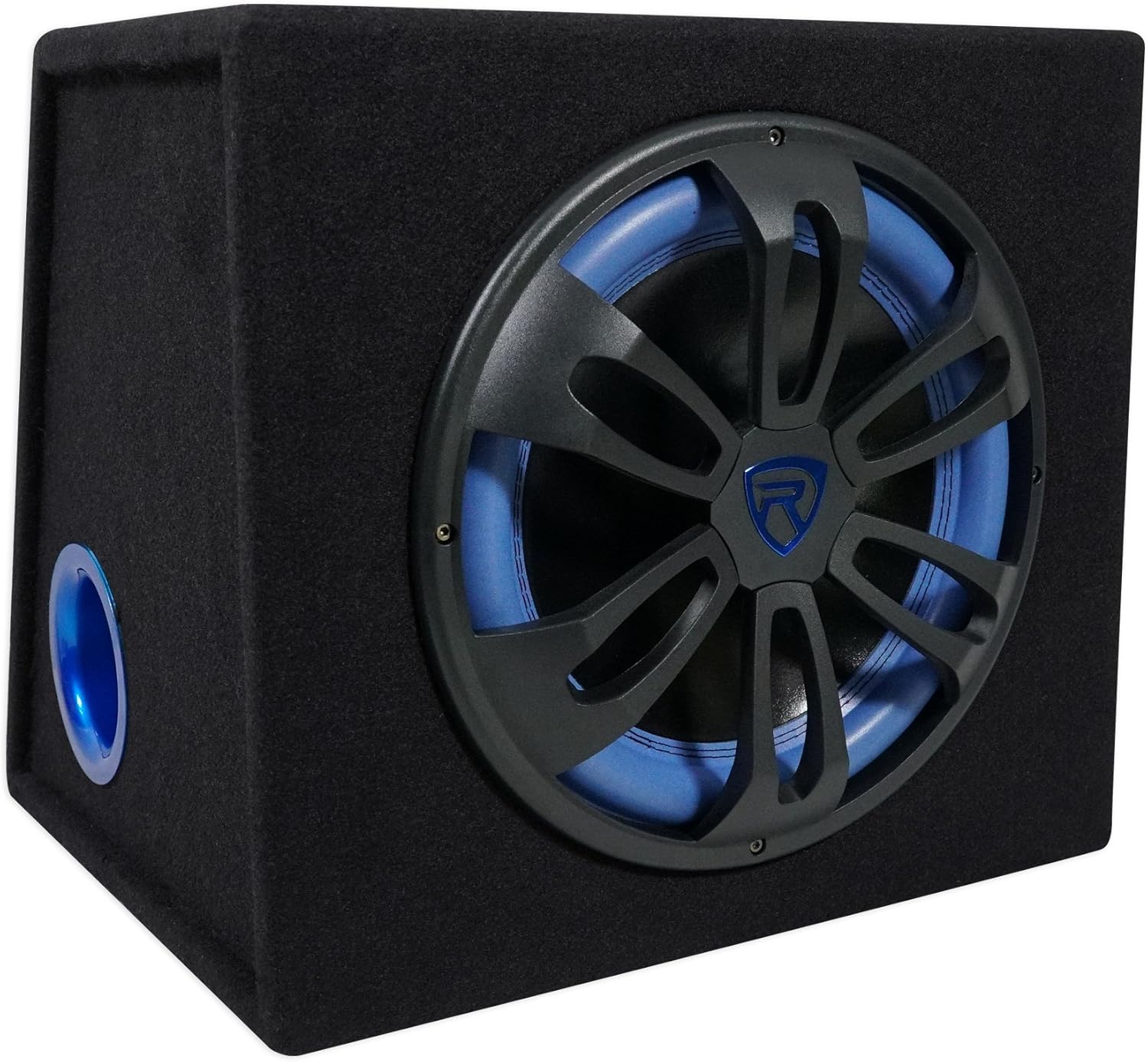 Rockville RVB12.1A 12 Inch 500W Active Powered Car Subwoofer+Sub Enclosure Box