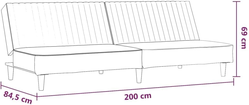 [Product 2-Seater Sofa Bed Dark Gray Velvet Convertible Velvet Upholstered Sofa Dual-Purpose 2-Seater Dark Gray Couch Stylish Transformable Sofa Bed]