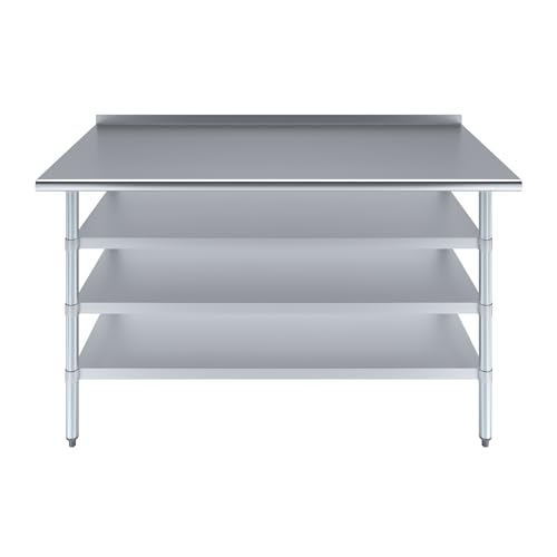 AmGood Stainless Steel Work Table with 1.5